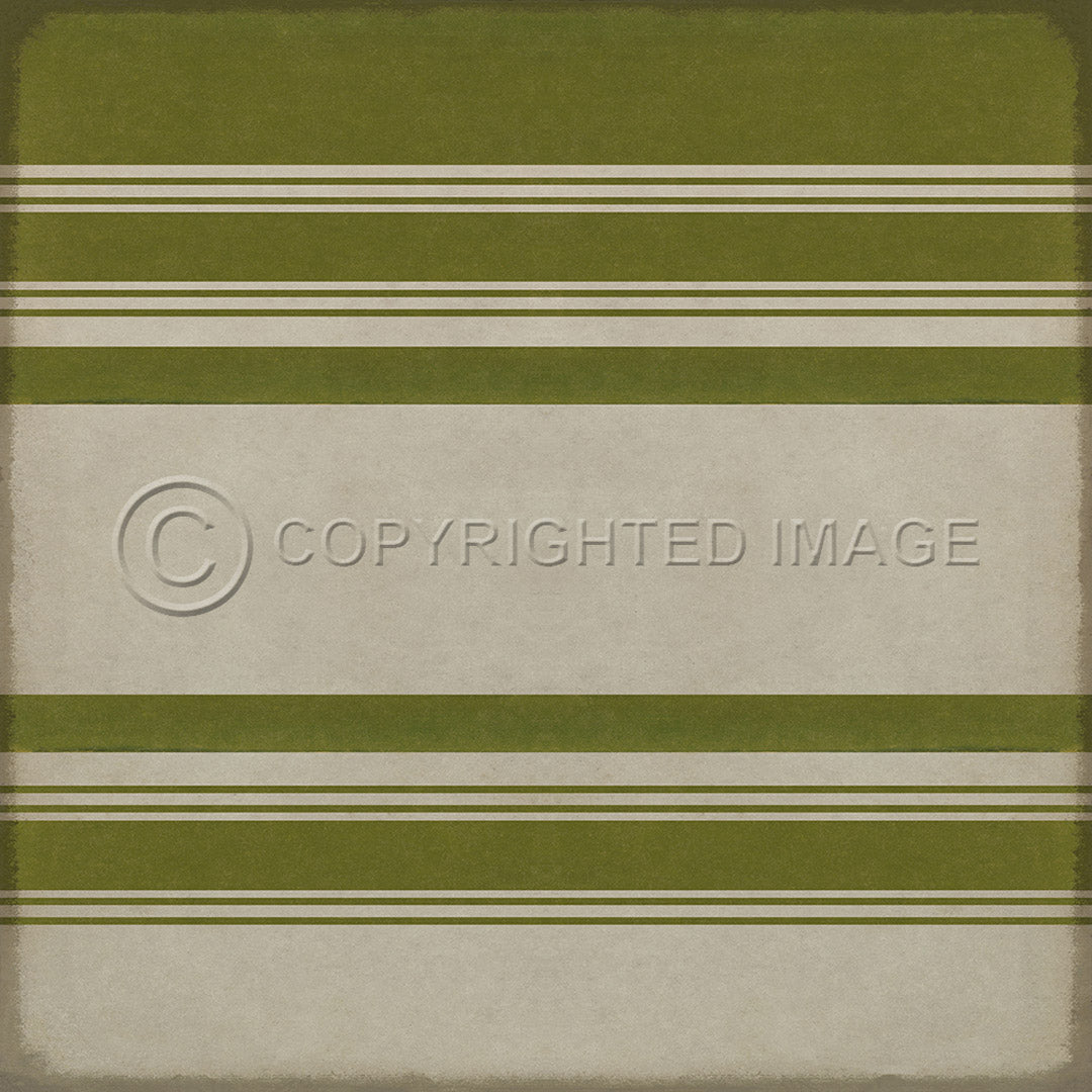 Pattern 50 Organic Stripes Green and White    36x36