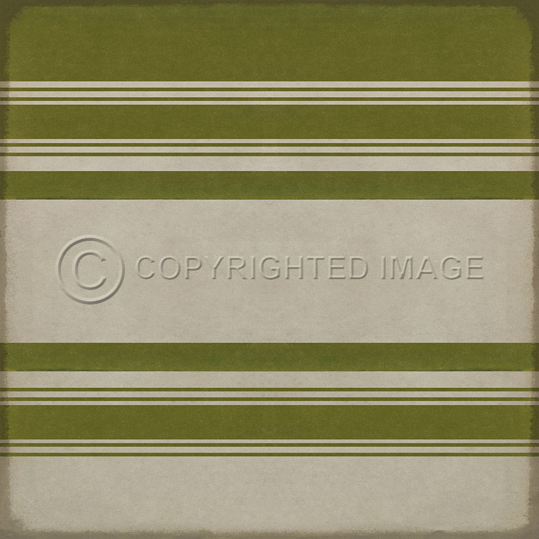 Pattern 50 Organic Stripes Green and White    48x48