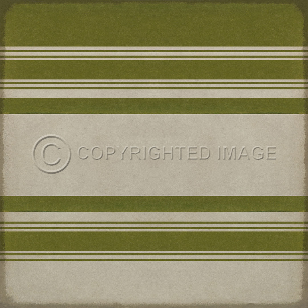 Pattern 50 Organic Stripes Green and White    72x72