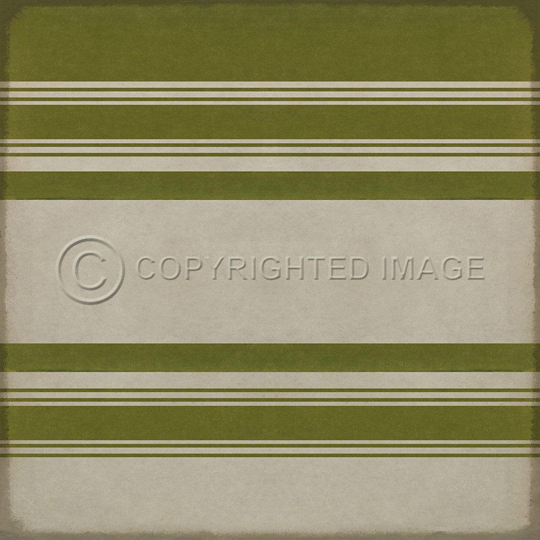 Pattern 50 Organic Stripes Green and White    120x120
