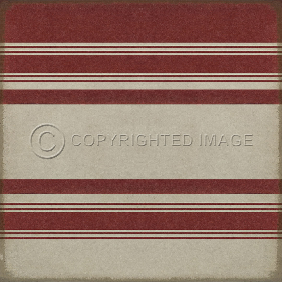 Pattern 50 Organic Stripes Red and White    72x72