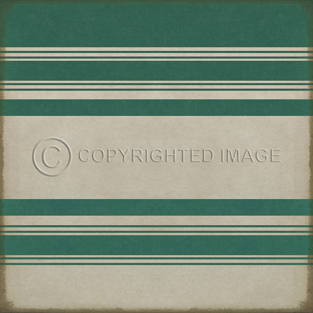 Pattern 50 Organic Stripes Teal and White    72x72