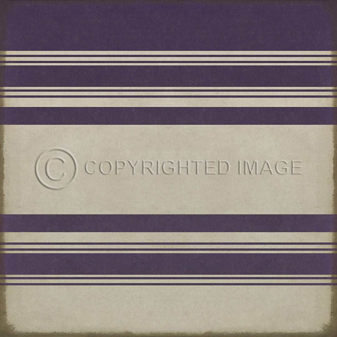 Pattern 50 Organic Stripes White and Purple    60x60