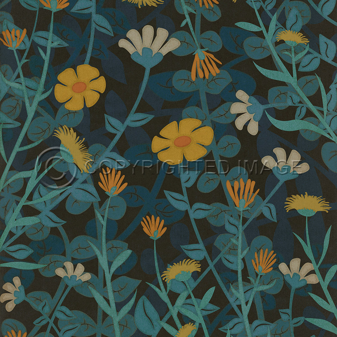 Pattern 73 Knee Deep in Flowers     120x120