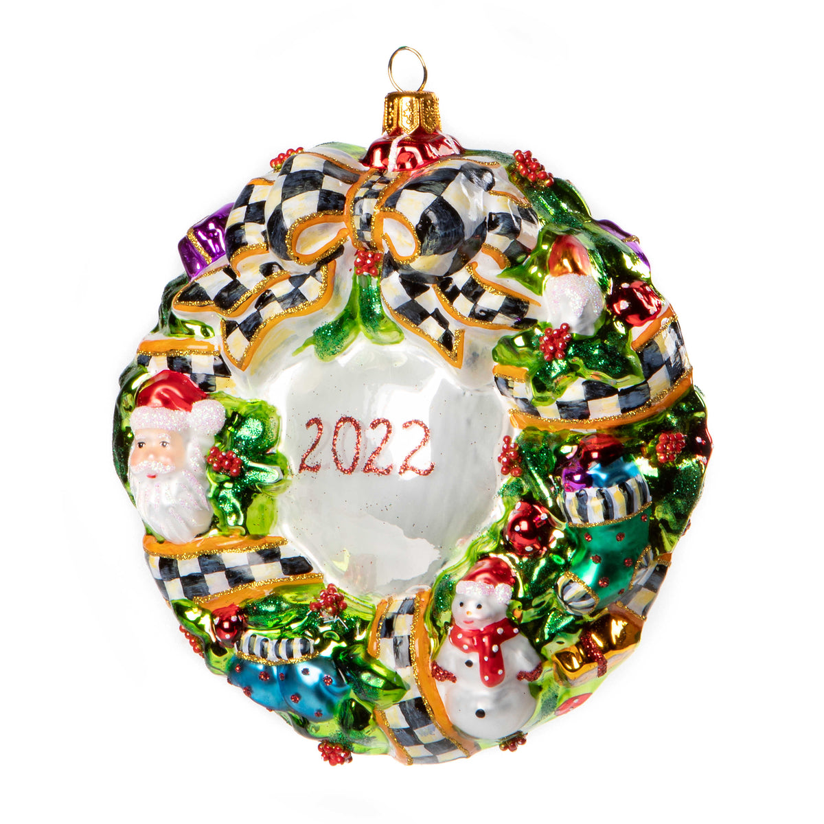 Toyland Wreath - Glass Ornament