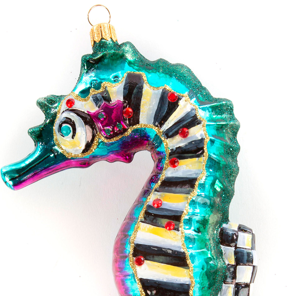 Glass Ornament - Paradise Seahorse