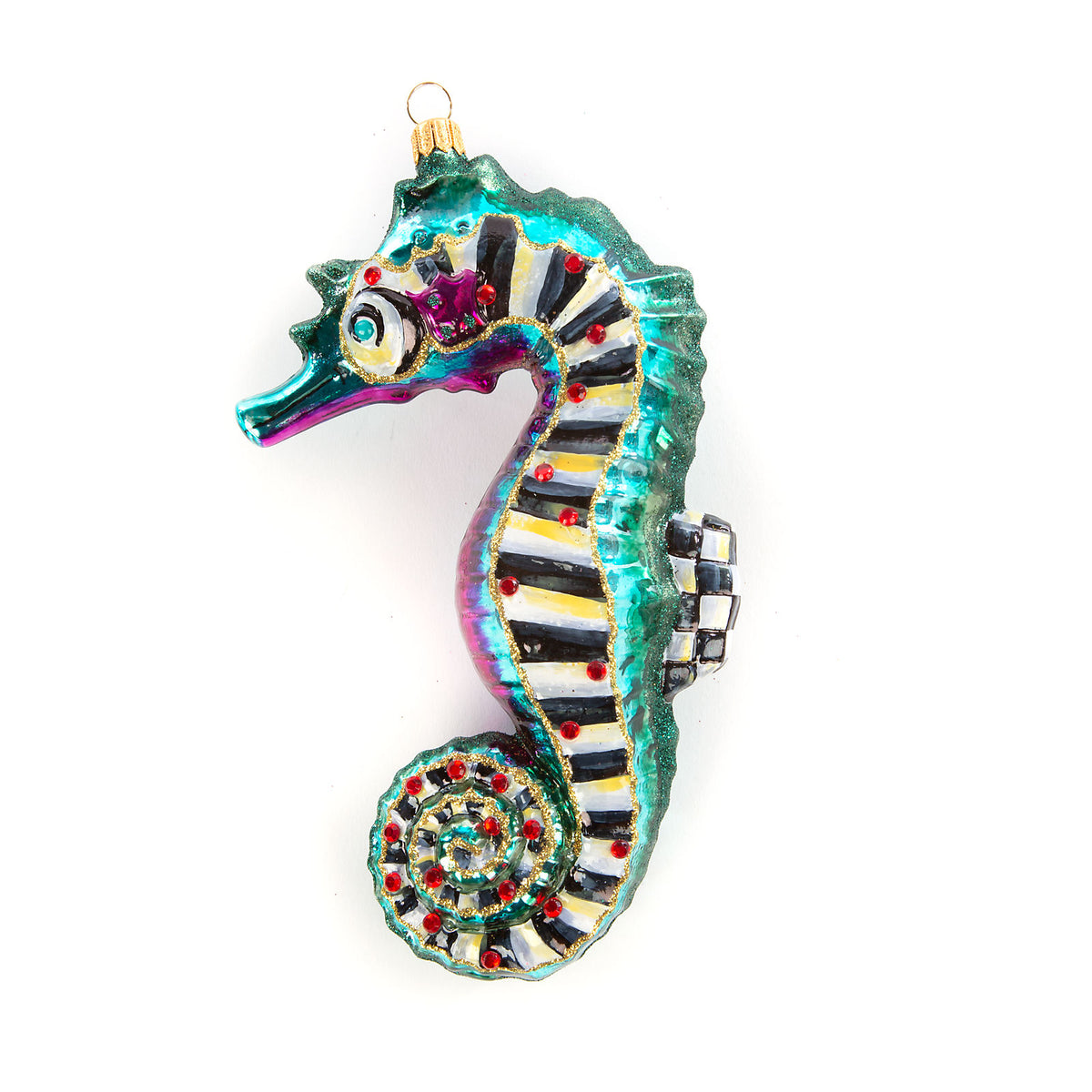 Glass Ornament - Paradise Seahorse