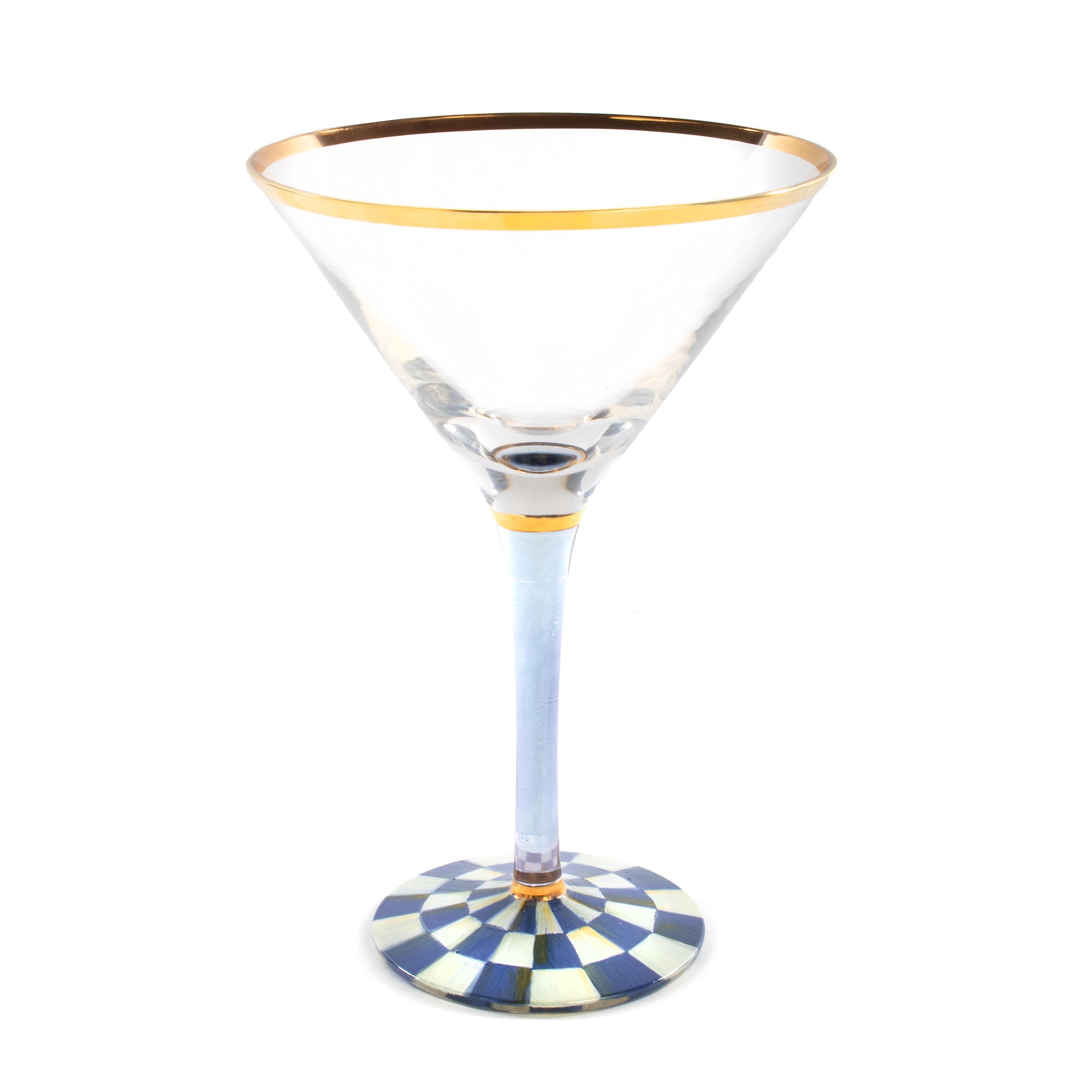 Royal Check Martini Glass