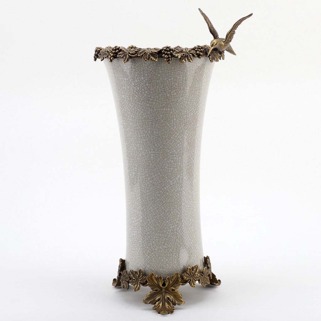 White Vase With Bronze Ormolu