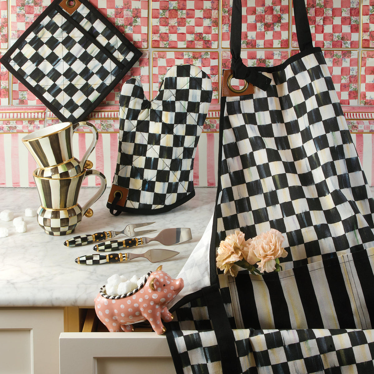 Courtly Check Bistro Apron