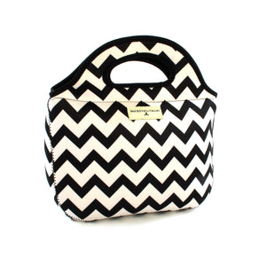 Zig Zag Lunch Tote - Black