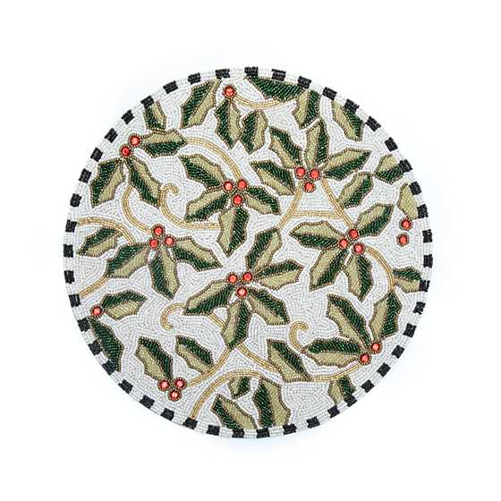 Farmhouse Holly Beaded Placemat