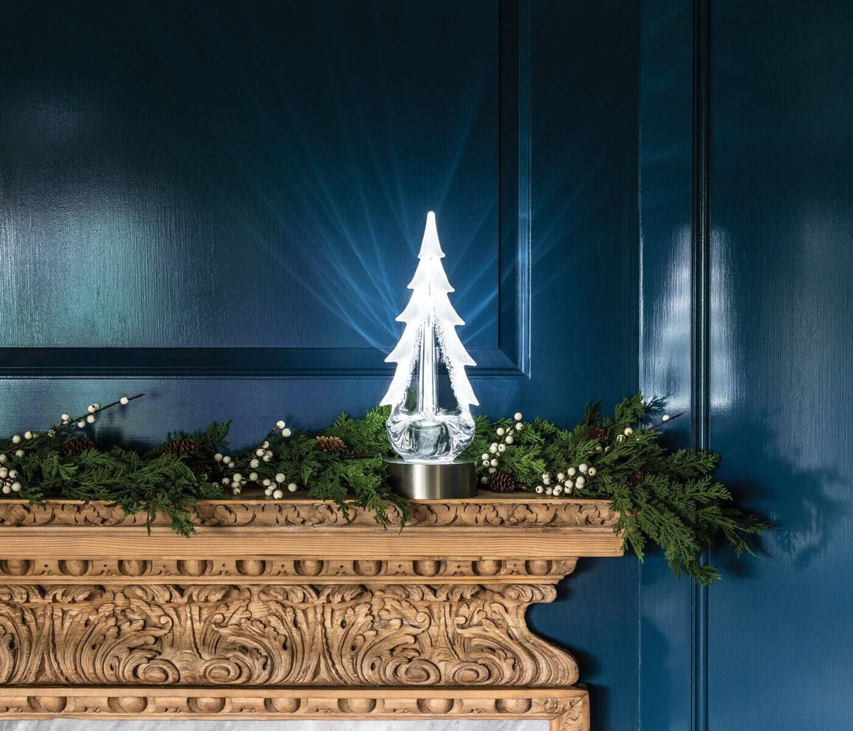 Snowy Branches Evergreen in Gift Box - 12 Inch
