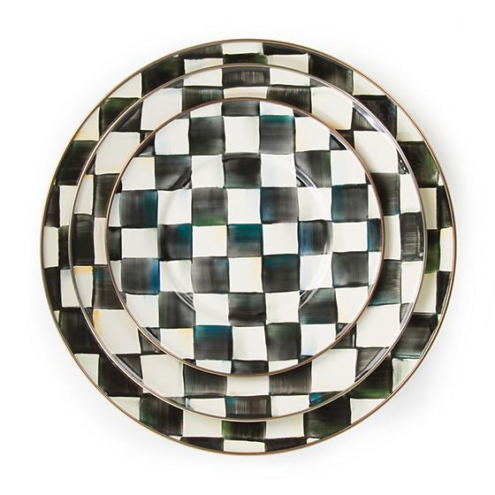 Courtly Check Enamel Charger/Plate
