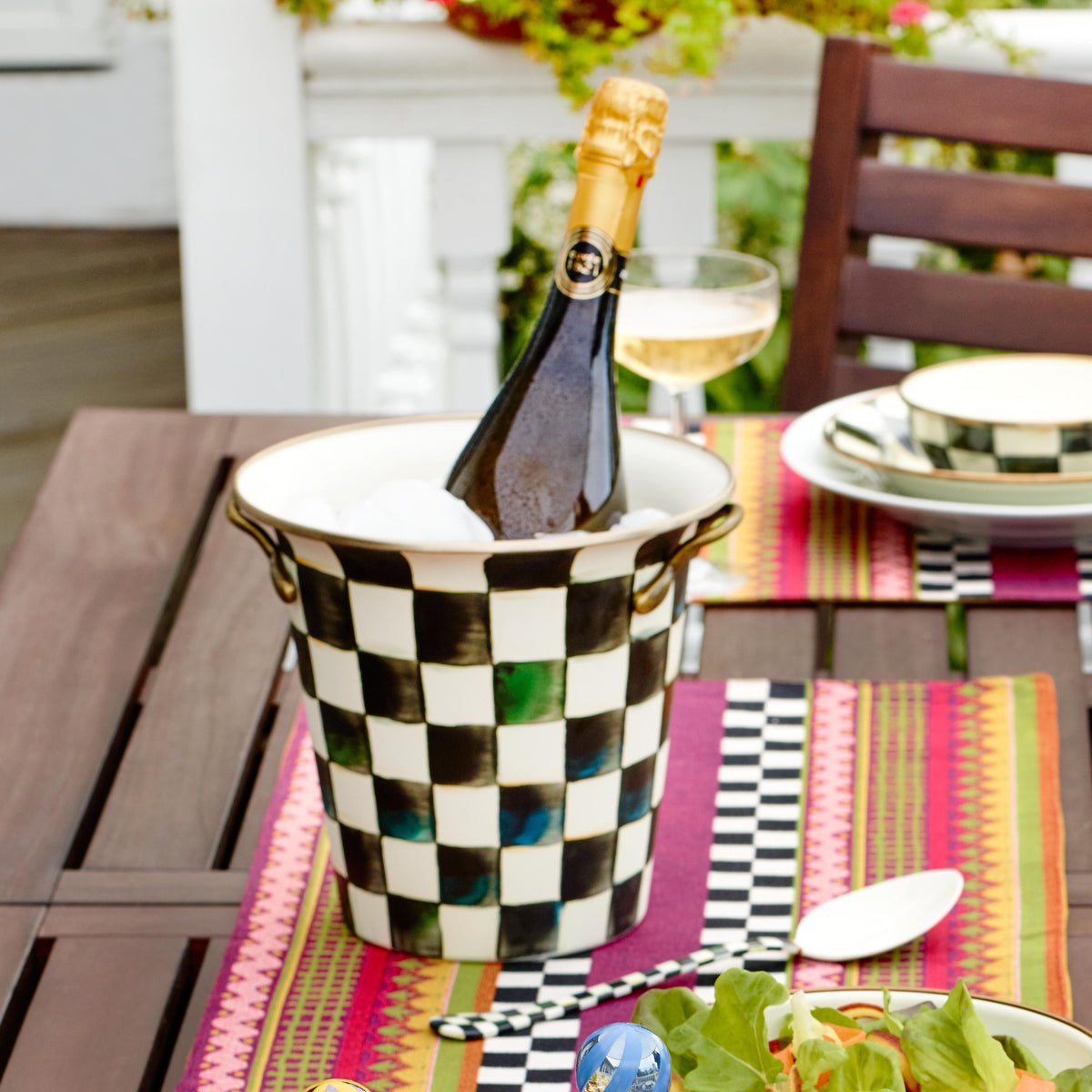 Courtly Check Enamel Wine Cooler