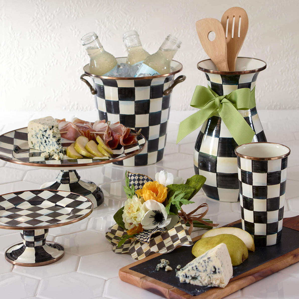 Courtly Check Enamel Wine Cooler