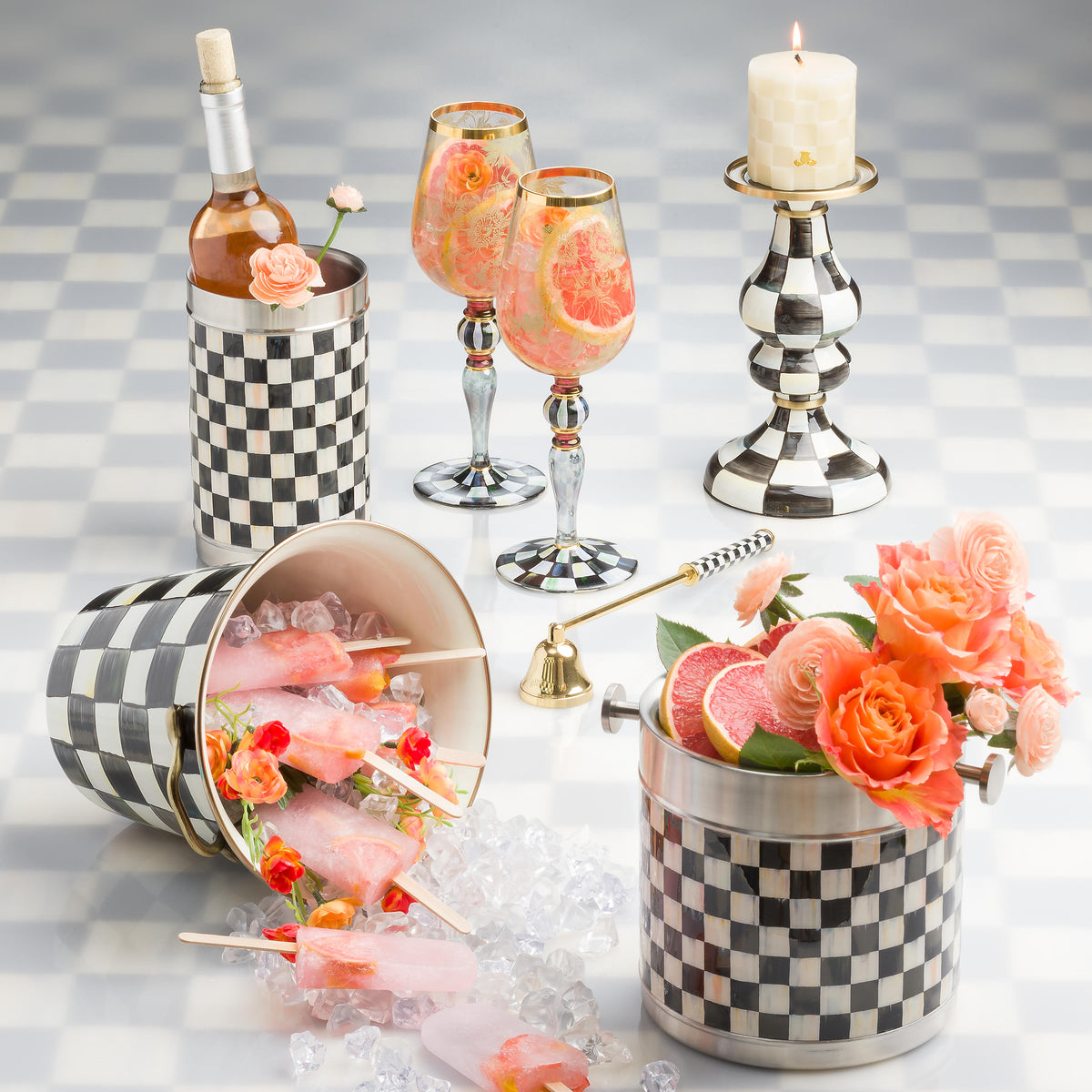 Courtly Check Enamel Wine Cooler