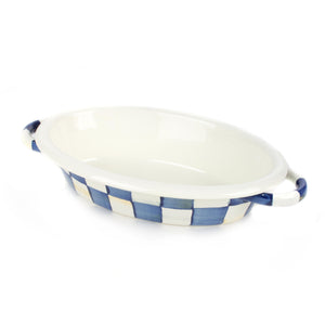 Royal Check Oval Gratin - Small