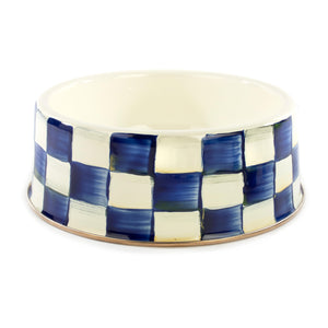 Royal Check Pet Dish - Large