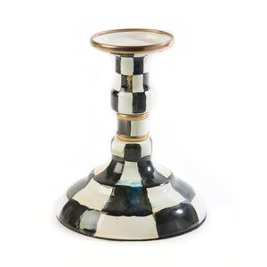 Courtly Check Enamel Candlestick - Modest