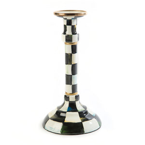 Courtly Check Enamel Candlestick - Mighty