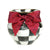 Courtly Check Enamel Vase - Red Bow