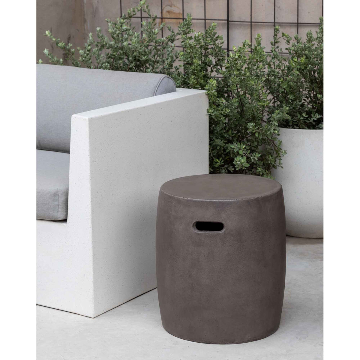 Urban Round Garden Table-Fiber Cement-S/1