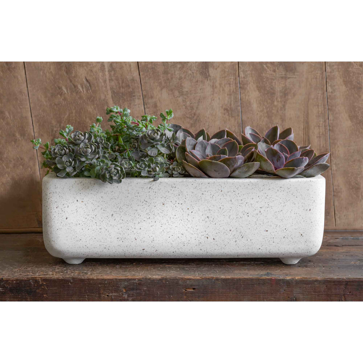 Geo Rectangular Footed Planter Set of 4