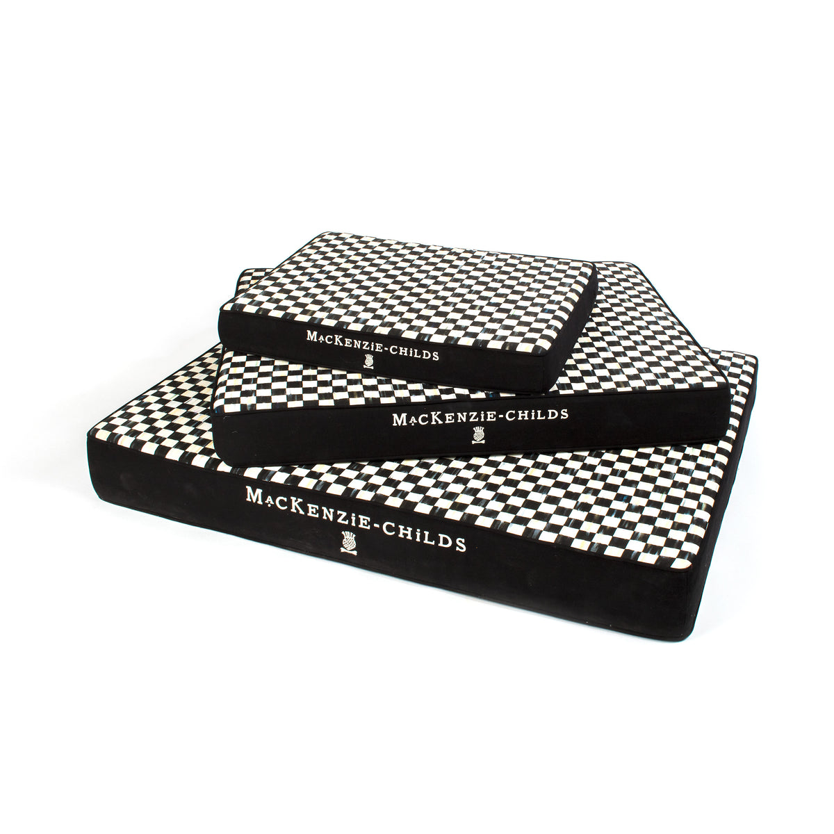 Courtly Check Pet Bed - Black