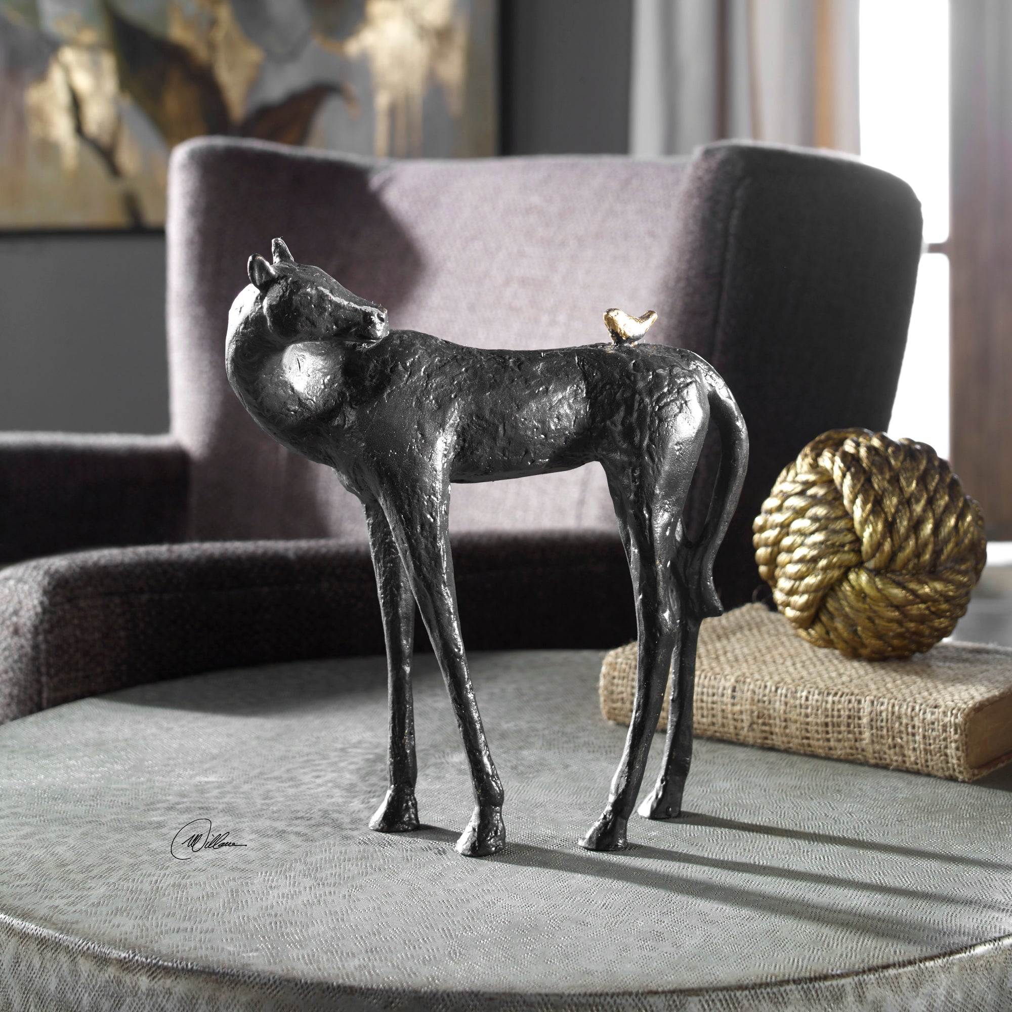 Hello Friend Horse Sculpture