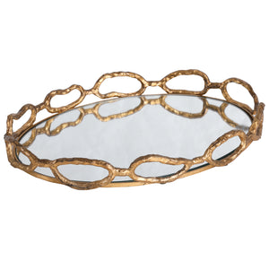 Cable Chain Mirrored Tray