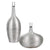 Gatsby Silver Ribbed Bottles, S/2
