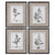Casual Grey Study Framed Prints, S/4