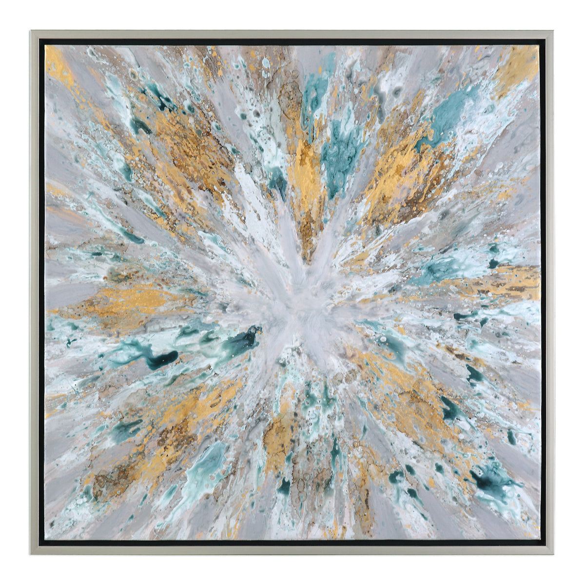 Exploding Star Hand Painted Canvas