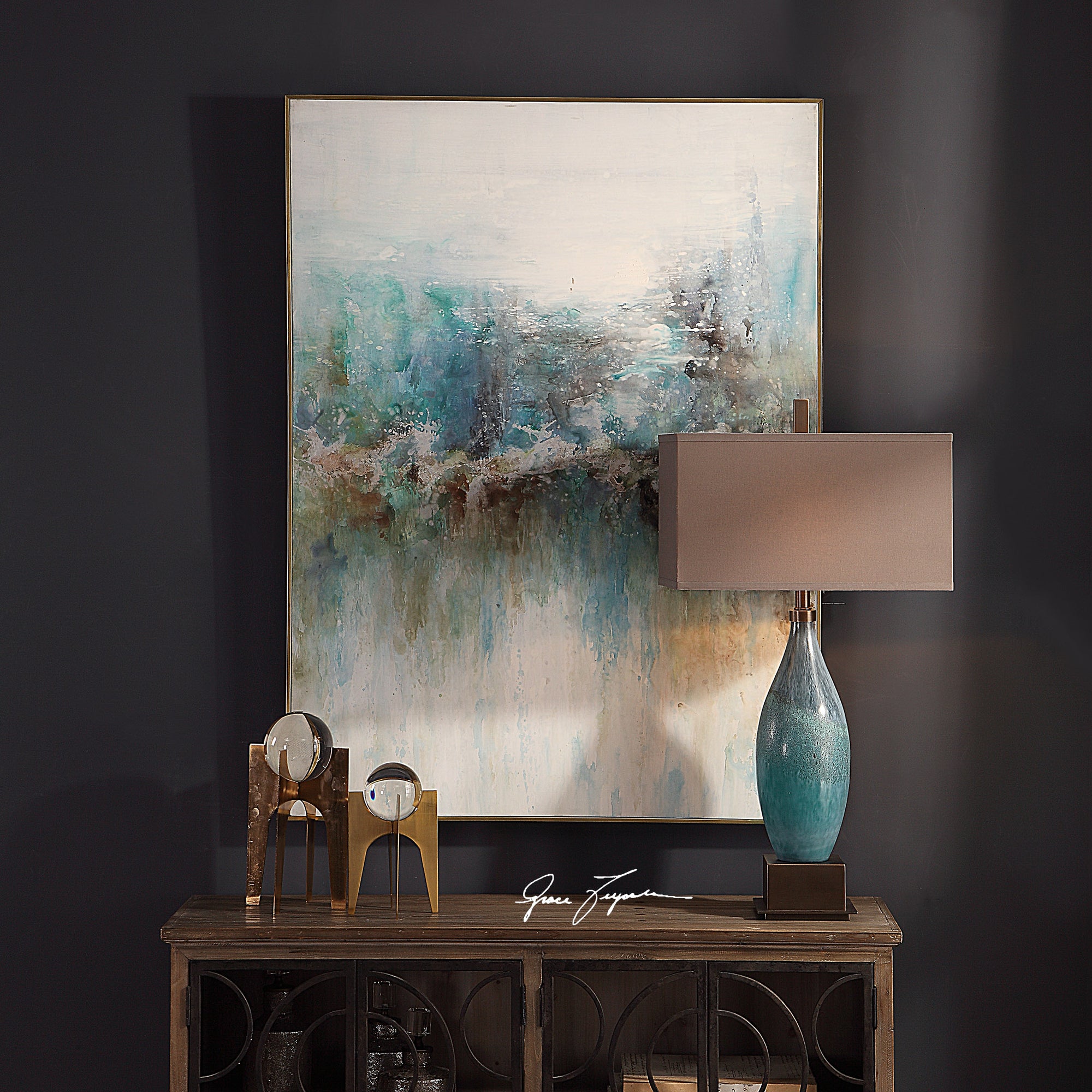 Mountain Top Hand Painted Canvas