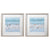 Sea Glass Sandbar Framed Prints, S/2