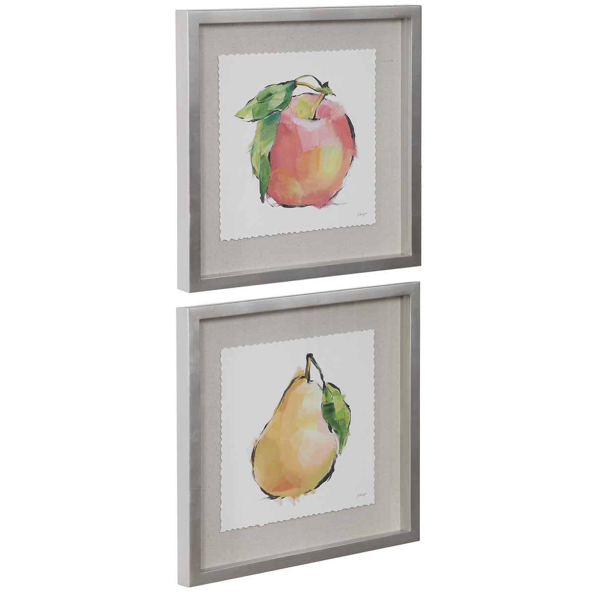 Designer Fruits Framed Prints, S/2