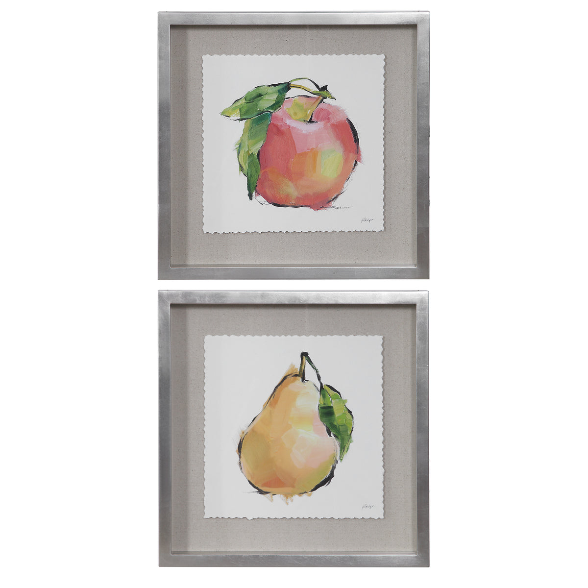 Designer Fruits Framed Prints, S/2