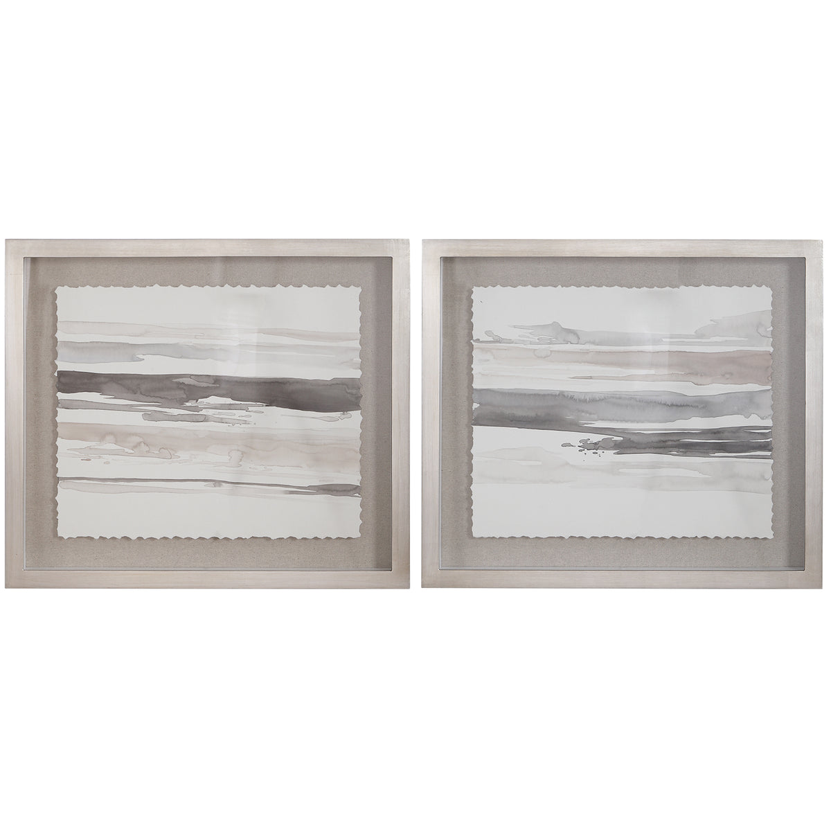 Neutral Landscape Framed Prints, S/2