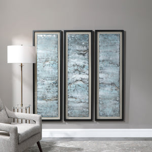 Ocean Swell Framed Prints, S/3, 3 Cartons