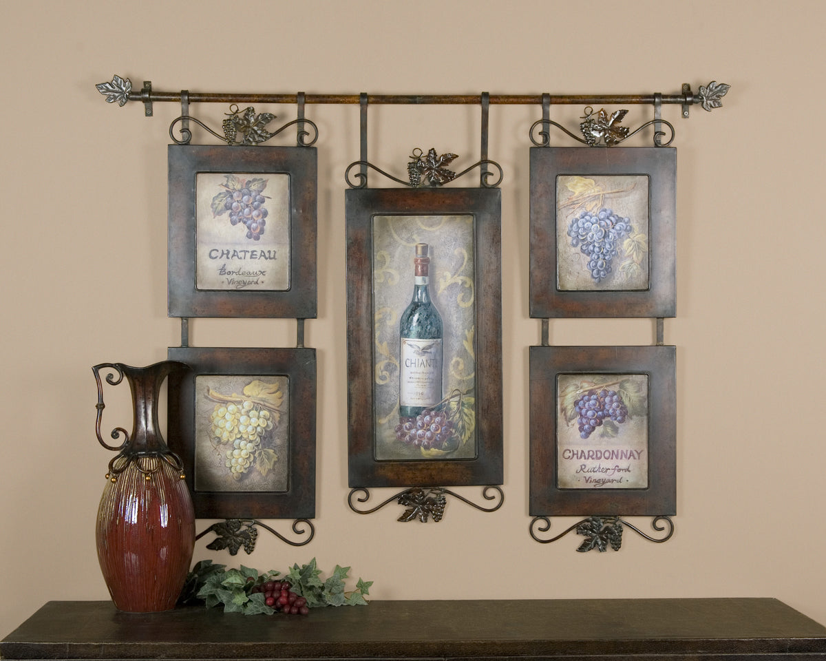 Hanging Wine Oil Reproduction