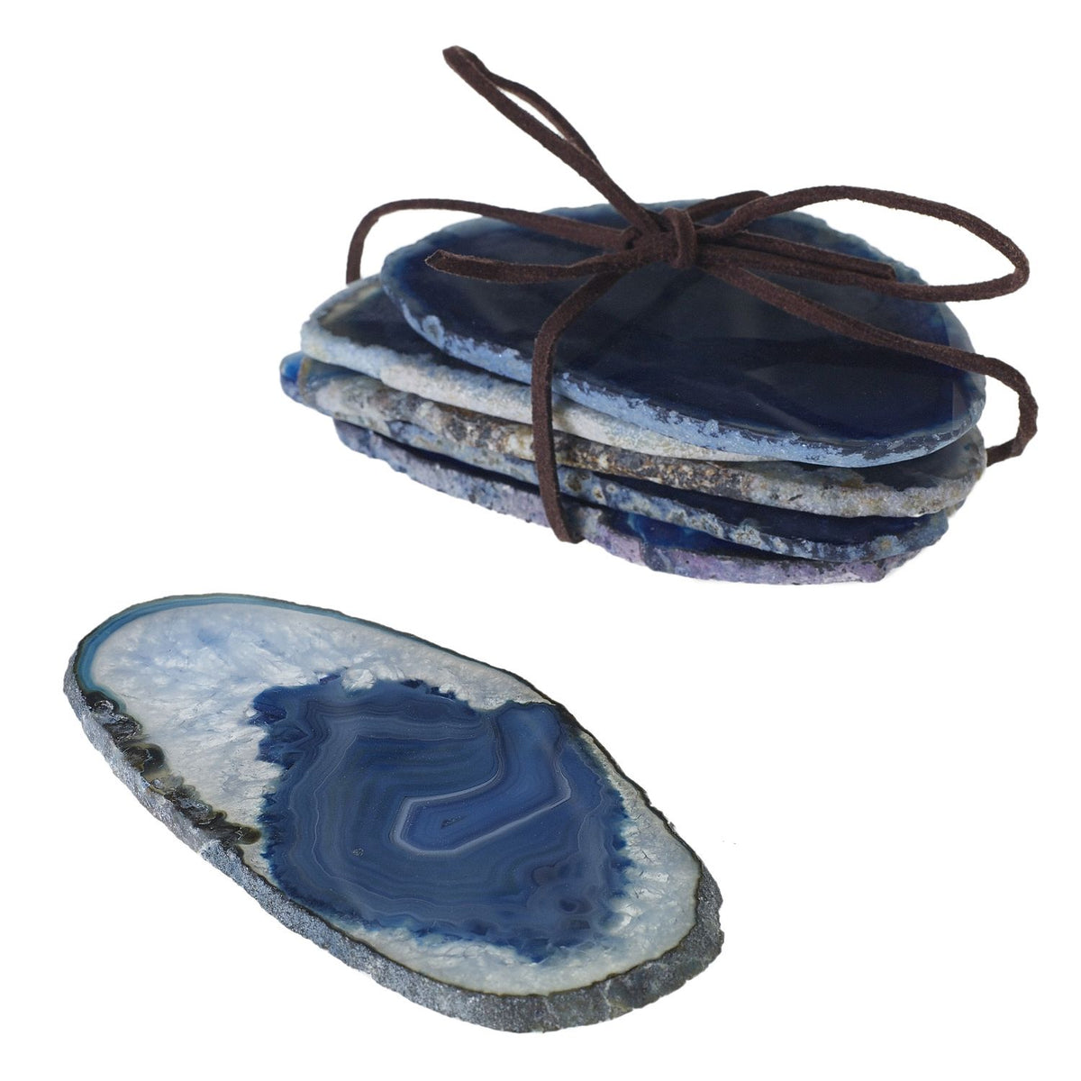 Agate Slices - Blue