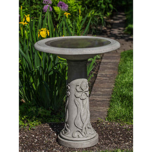 Iris Birdbath