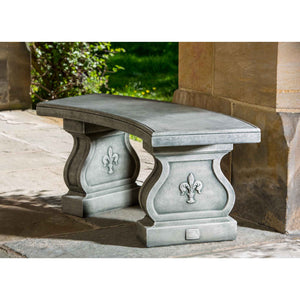 Fleur De Lys Curved Bench