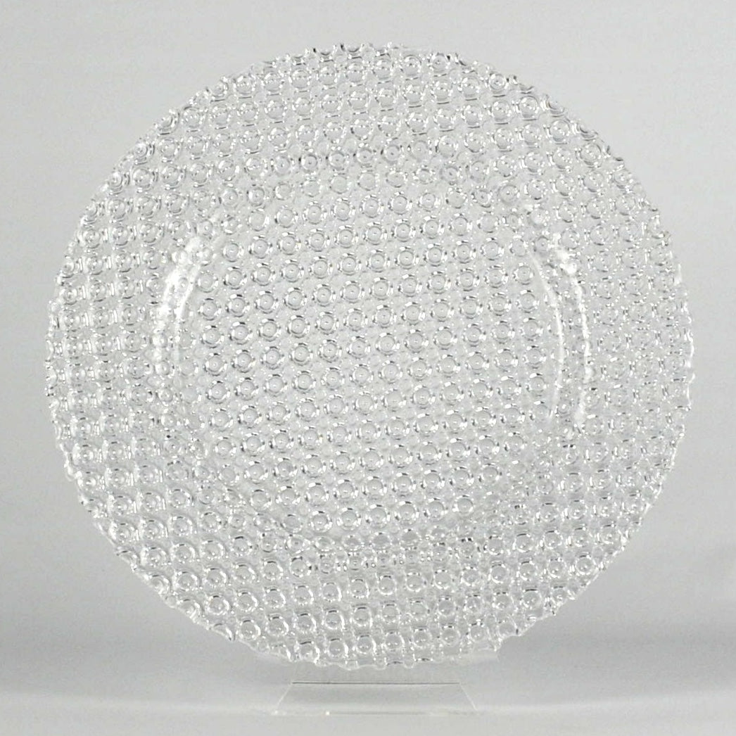 Crystal Bubble Charger Plates