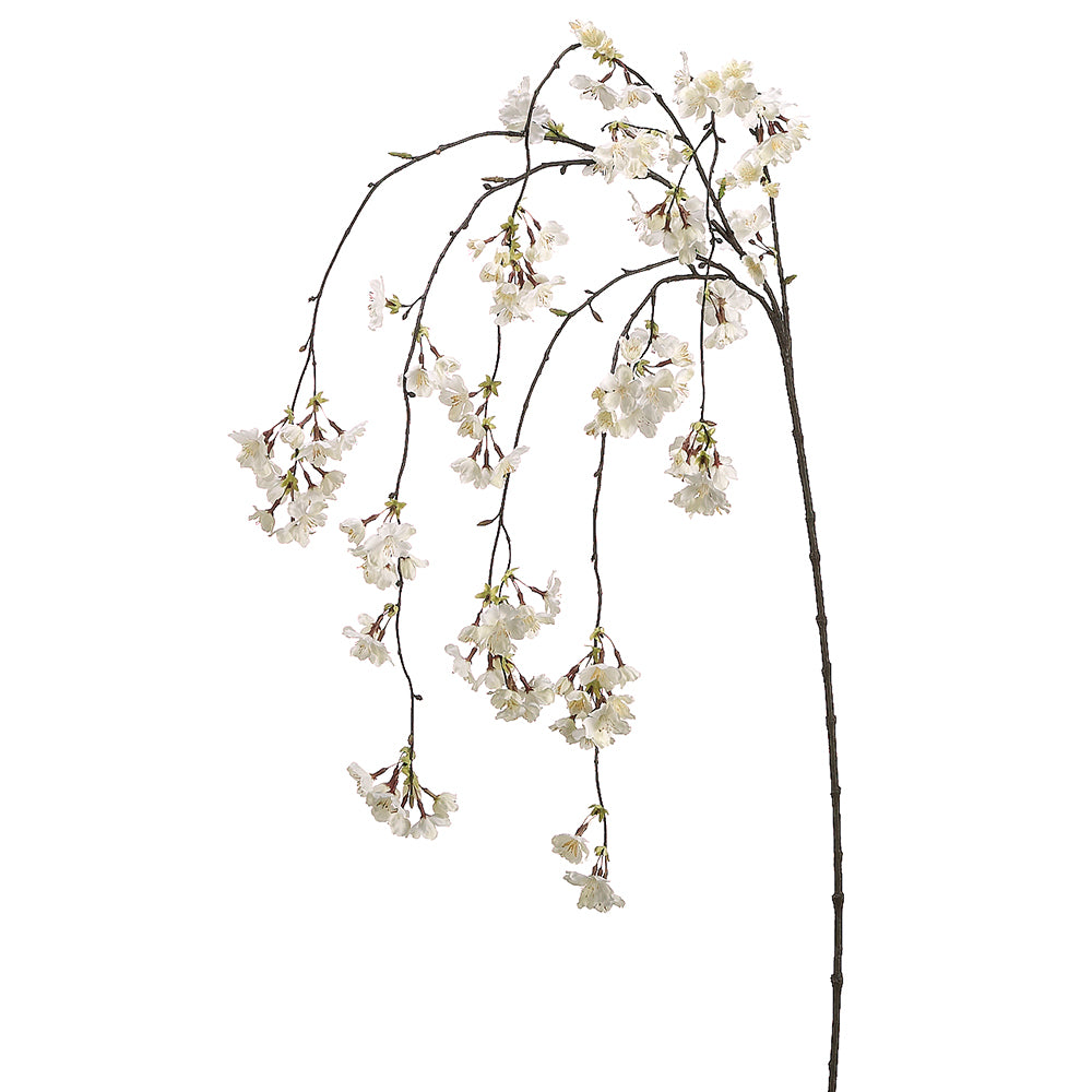 Cherry Blossom Hanging Branch - White
