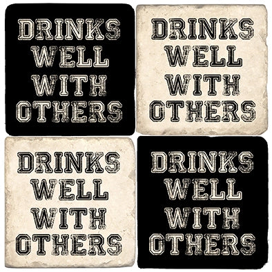 Drinks Well Coasters - Set of 4