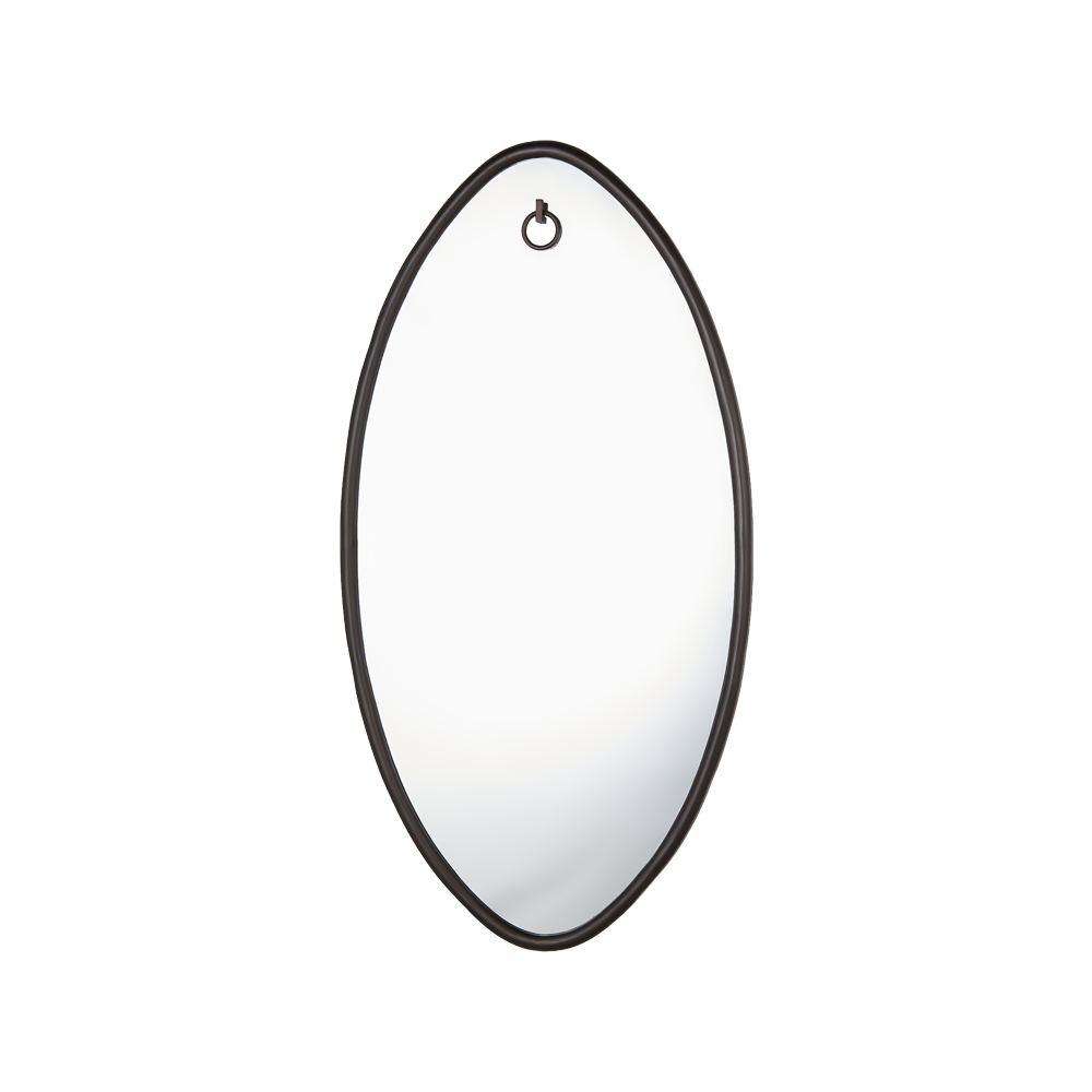 Ellipse Mirror Oval Antique Bronze
