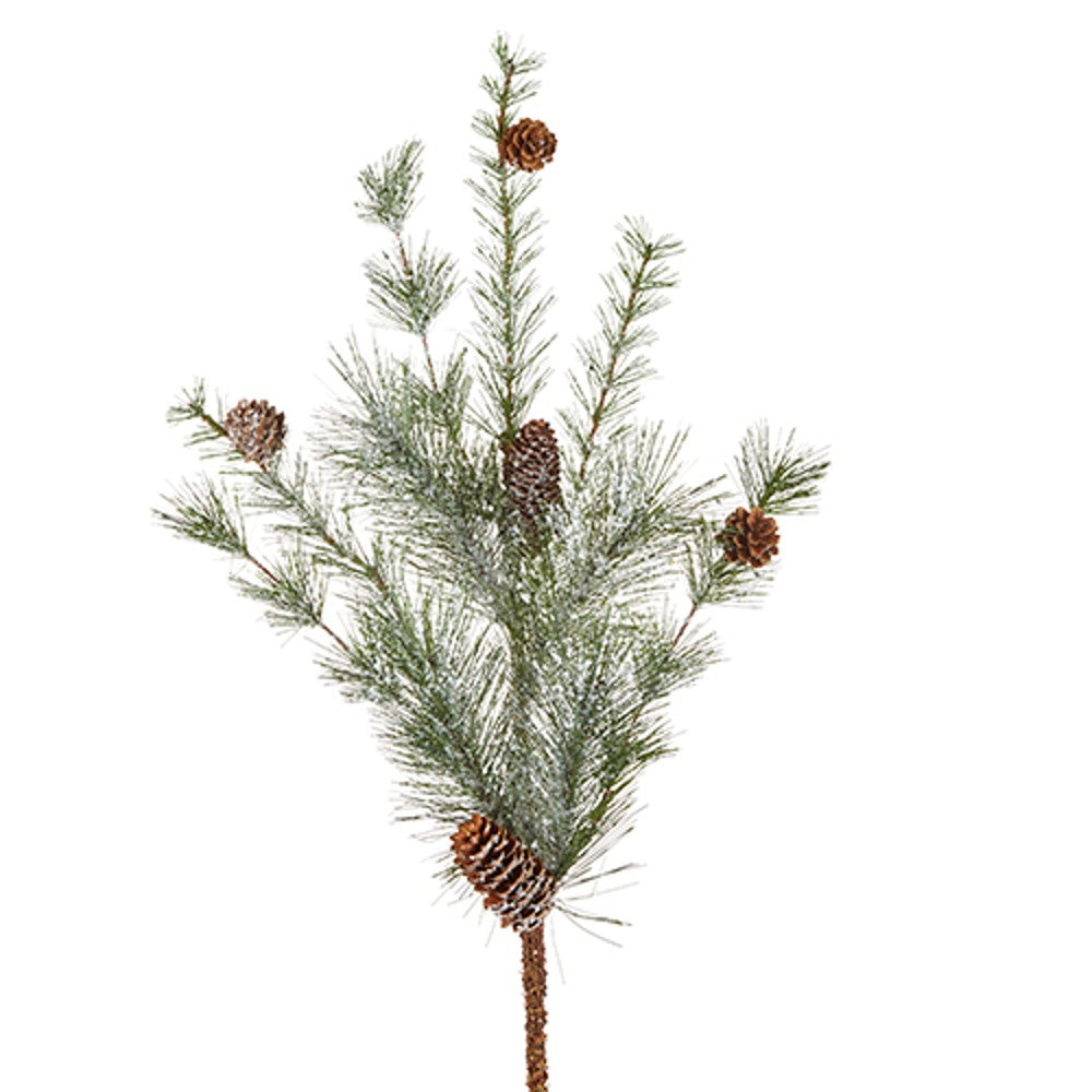 Frosted Pine with Pinecone Swag, by Raz Imports. - The Weed Patch