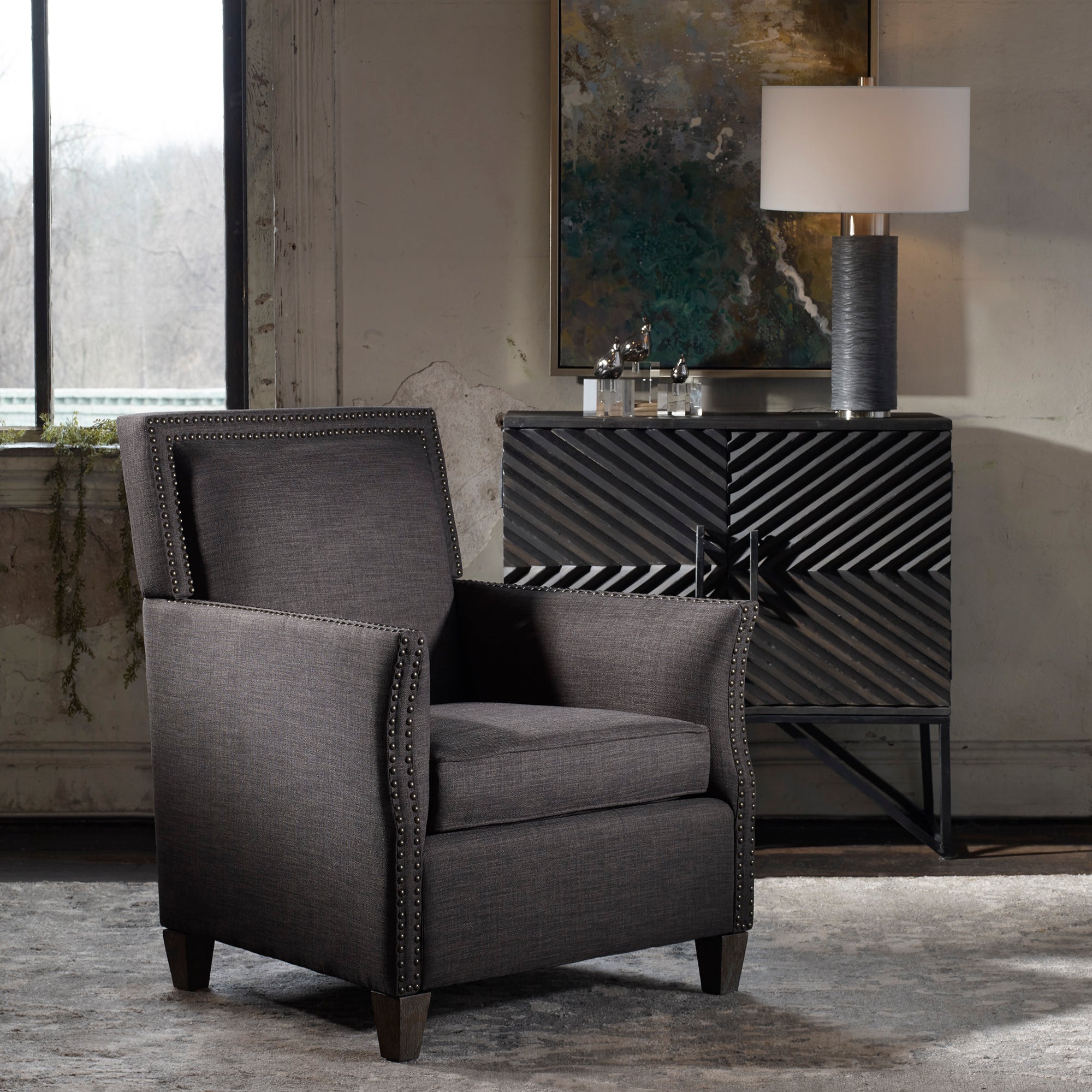 Darick Armchair, Charcoal